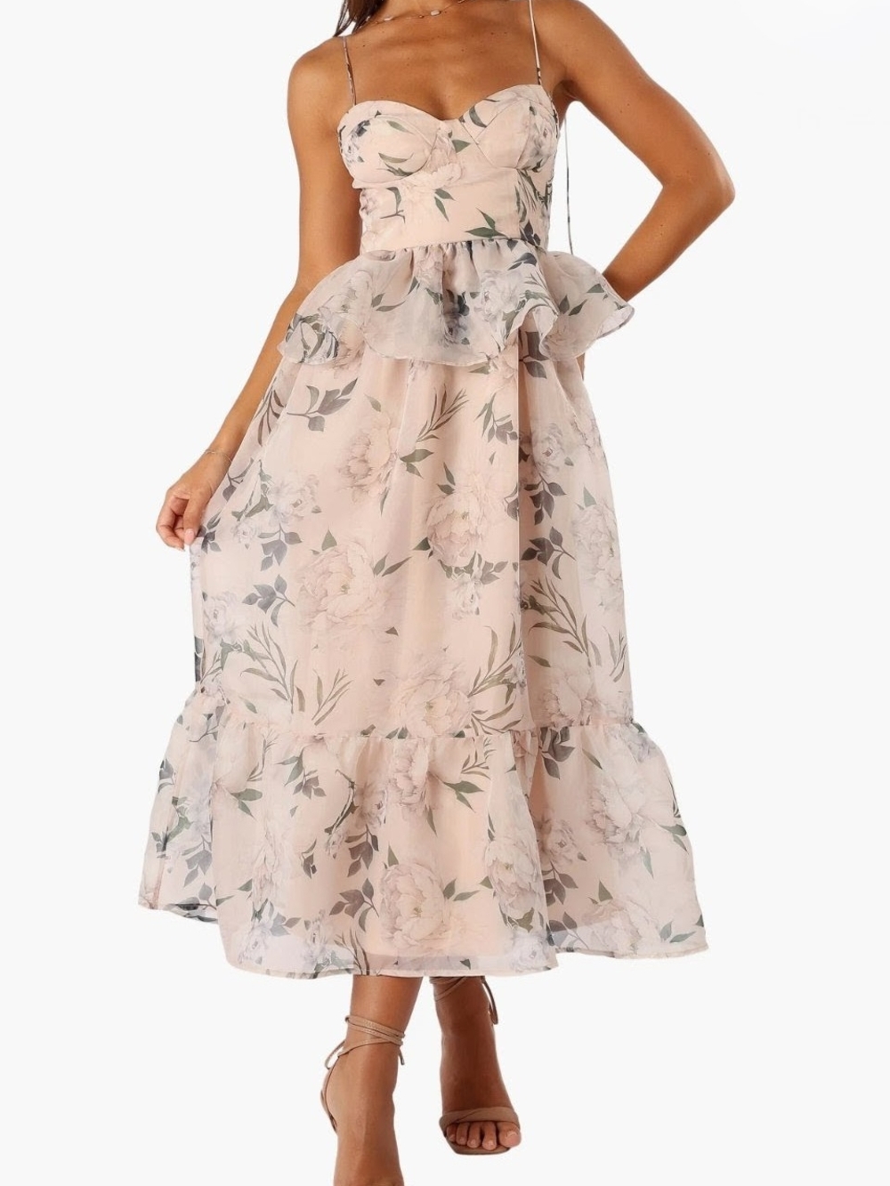 Kennie Floral Print Midi Dress
